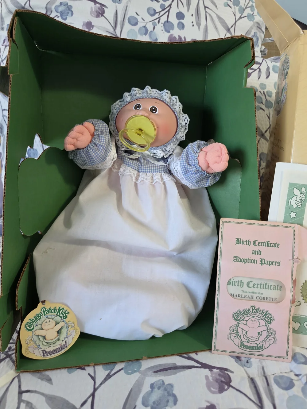 Vintage 1983 Coleco Cabbage Patch Kids Preemie Doll NIB